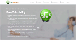 Desktop Screenshot of freetrimmp3.com