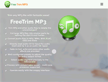 Tablet Screenshot of freetrimmp3.com